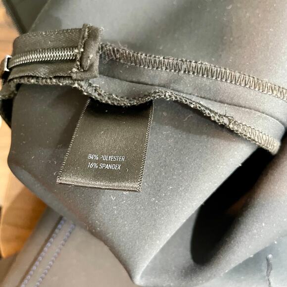 Tamara Malas Neoprene Lilia Pant Blue Black Wide Leg Women's Plus Size 14 - Picture 12 of 13